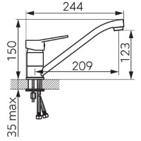 Смеситель для кухни Ferro Isso BIS4A фото №2 — интернет-магазин Desire.md