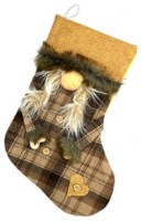 Носок Новогодний для подарков Christmas 26x39cm (20068)