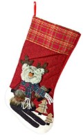 Носок Новогодний для подарков Christmas 23x45cm (20093)