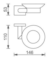 Suport săpun Ferro Elis 66436.0 imaginea #2 — magazin online Desire.md