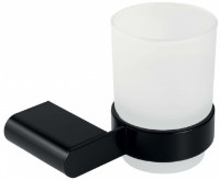 Pahar pentru periuțe de dinți Ferro Naty Black 66606.5