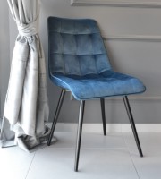 Scaun Deco Capella Blue/Black Legs imaginea #3 — magazin online Desire.md