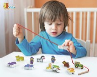 Joc educativ Viga Lacing Blocks - Zoo (59549) imaginea #2 — magazin online Desire.md