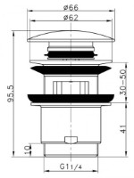 Донный клапан Frap F60 фото №2 — интернет-магазин Desire.md