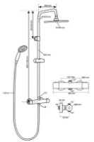 Set pentru duș Wirquin Comfort Black Touch (60722893) imaginea #3 — magazin online Desire.md