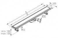 Трап для душа Ferro OL1-80 фото №2 — интернет-магазин Desire.md