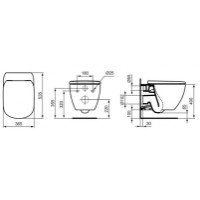 Унитаз Ideal Standard Tesi Aquablade T0079V1/T3527V1 фото №2 — интернет-магазин Desire.md