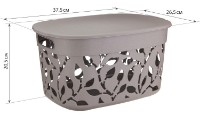 Cutie de depozitare M Plastika Флора М2363 imaginea #2 — magazin online Desire.md