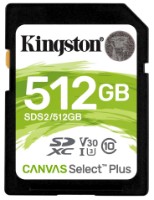 Карта памяти Kingston SDXC 512Gb Class 10 UHS-I U3 (SDS2/512GB) фото №1 — интернет-магазин Desire.md