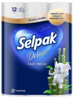 Бумажные полотенца Selpak Deluxe 3 слоя 12 рулонов