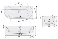 Ванна Sanplast Loft Line 180x80 (610-500-1250-01) фото №3 — интернет-магазин Desire.md