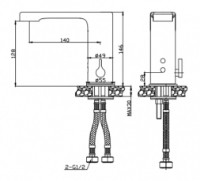 Baterie lavoar Creavit ES2410 imaginea #2 — magazin online Desire.md