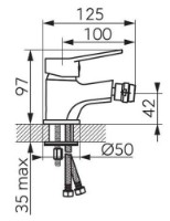 Baterie pentru bideu Ferro Isso BIS6 imaginea #2 — magazin online Desire.md