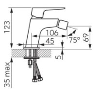 Baterie pentru bideu Ferro Vitto BVI6VLBL imaginea #2 — magazin online Desire.md