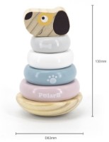 Пирамидка Viga Stacking Puppy (44042) фото №4 — интернет-магазин Desire.md