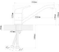 Смеситель для кухни Dr.Gans Nota 319.01L.1123.403 Beige фото №2 — интернет-магазин Desire.md