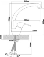 Baterie bucătărie Dr.Gans Rondo 319.02H.1123.403 Beige imaginea #2 — magazin online Desire.md