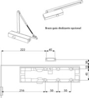 Дверной доводчик Dorcas DС3-HO Black фото №2 — интернет-магазин Desire.md