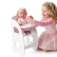 Стульчик для кормления Манюня Diamond Star White (73319) фото №2 — интернет-магазин Desire.md