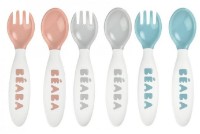 Set de tacamuri Beaba 6 Spoons and 4 Forks Blue (913471) imaginea #1 — magazin online Desire.md