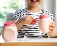 Cana cu pai Beaba BabySqueez 2in1 Pink (912620) imaginea #2 — magazin online Desire.md