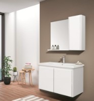 Шкаф с зеркалом Orka Duden 80 White (16048) фото №3 — интернет-магазин Desire.md