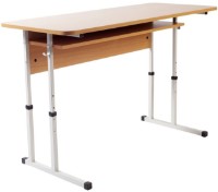 Школьная парта Tisam (90157) Серый/Бук фото №1 — интернет-магазин Desire.md