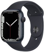 Смарт-часы Apple Watch Series 7 45mm Midnight Black Case with Midnight Sport Band (MKN53)