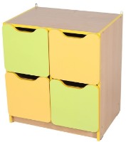 Шкаф Tisam (5408) Дуб Молочный/Лимон/Жёлтый фото №1 — интернет-магазин Desire.md