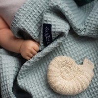 Plapumă pentru bebeluși Womar Zaffiro Wafel+Tassel 75x100cm Mint imaginea #4 — magazin online Desire.md