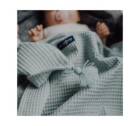 Plapumă pentru bebeluși Womar Zaffiro Wafel+Tassel 75x100cm Mint imaginea #2 — magazin online Desire.md