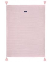 Plapumă pentru bebeluși Womar Zaffiro Wafel+Tassel 75x100cm Pink imaginea #1 — magazin online Desire.md