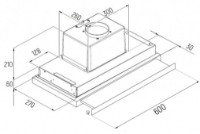 Вытяжка Tornado Sonora 1200 (60) LED Inox фото №4 — интернет-магазин Desire.md