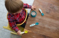 Набор ложка и вилка Beaba Ergonomic Set Blue (913398)  фото №2 — интернет-магазин Desire.md