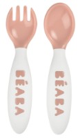 Набор ложка и вилка Beaba Ergonomic Set Pink (913400) фото №1 — интернет-магазин Desire.md