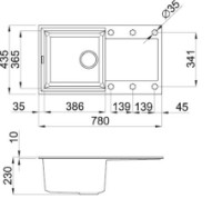 Chiuvetă de bucătărie Elleci Easy 290 40 Full Black (LGY29040) imaginea #2 — magazin online Desire.md
