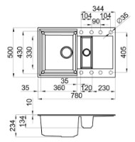 Кухонная мойка Elleci Easy 325 68 Titano (LGY32568) фото №2 — интернет-магазин Desire.md