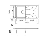 Кухонная мойка Elleci Ego 400 68 Titano (LGE40068) фото №2 — интернет-магазин Desire.md