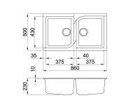 Кухонная мойка Elleci Ego 450 51 Avena (LGE45051) фото №2 — интернет-магазин Desire.md