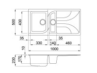 Кухонная мойка Elleci Ego 475 68 Titano (LGE47568) фото №2 — интернет-магазин Desire.md