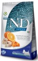 Hrană uscată pentru câini Farmina N&D Ocean Cod Pumkin & Orange Adult Mini 7kg