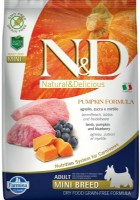 Hrană uscată pentru câini Farmina N&D Pumpkin Lamb & Blueberry Adult Mini 2.5kg