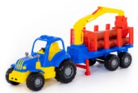 Трактор с полуприцепом-лесовозом Полесье Крепыш (44815) фото №1 — интернет-магазин Desire.md