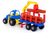 Трактор с полуприцепом-лесовозом Полесье Крепыш (44815) фото №3 — интернет-магазин Desire.md