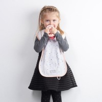 Bavețică Beaba Cotton bib Etoiles Pink (913445) imaginea #2 — magazin online Desire.md