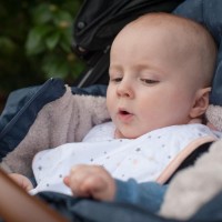 Bavețică Beaba Cotton bib Etoiles Pink (913445) imaginea #3 — magazin online Desire.md