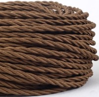 Cablu electric Vintage Switch Textil Retro Vintage 3x0.5mm Brown (10206) 3m imaginea #1 — magazin online Desire.md