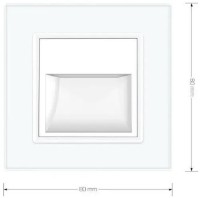 Встраиваемый светильник для лестницы Livolo VL-C701JD-11 White фото №2 — интернет-магазин Desire.md