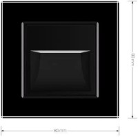 Встраиваемый светильник для лестницы Livolo VL-C701JD-12 Black фото №2 — интернет-магазин Desire.md