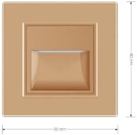 Встраиваемый светильник для лестницы Livolo VL-C701JD-13 Gold фото №3 — интернет-магазин Desire.md